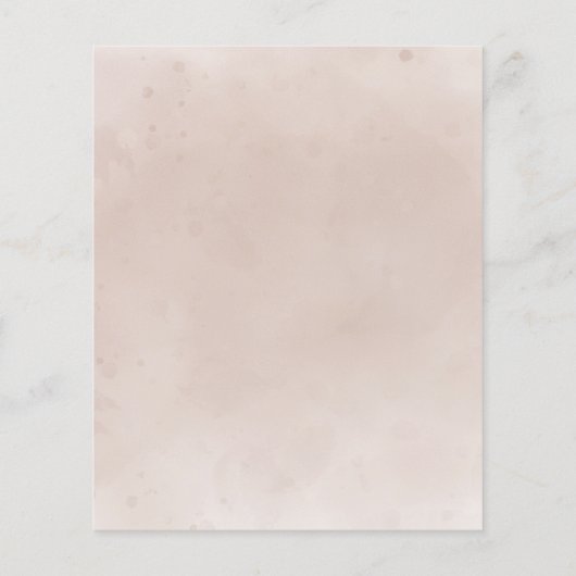 Budget Rustic Herfst Terracotta Bloem Bruiloft (Achterkant)