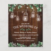 Budget Rustic Jar Greenery Wedding (Voorkant)