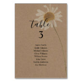 Budget Rustic Kraft Bloemen Kaart (Voorkant)