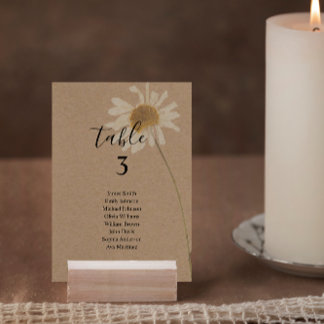 Budget Rustic Kraft Bloemen Kaart