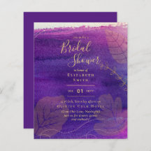 Budget Rustic Lavender Gold Vrijgezellenfeest Invi