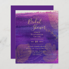 Budget Rustic Lavender Gold Vrijgezellenfeest Invi