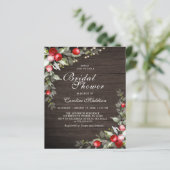 Budget Rustic Light Winter Vrijgezellenfeest Flyer (Staand voorkant)