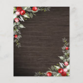 Budget Rustic Light Winter Vrijgezellenfeest Flyer (Achterkant)