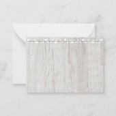 Budget Rustic Lights Mason Jar Wedding RSVP Kaart Notitiekaartje (Achterkant)