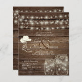 Budget Rustic Lights Mason Jars Cowboy Boot Pet (Voorkant / Achterkant)