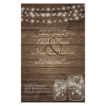 Budget Rustic Lights Mason Jars Wood Weddenschap