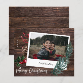 Budget Rustic Merry kersthout & Instant Photo