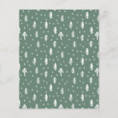 Budget Rustic Moderne Kerst Drie Foto (Achterkant)