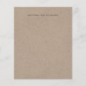 BUDGET Rustic Mountain Lake Forest Wedding Invite Flyer (Achterkant)