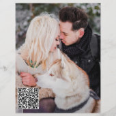 Budget Rustic Mountain Photo Save the Date Flyer (Achterkant)