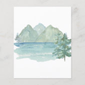 Budget Rustic Mountains Adventure-Baby shower (Achterkant)