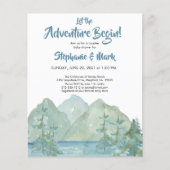 Budget Rustic Mountains Adventure-Baby shower (Voorkant)