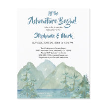 Budget Rustic Mountains Adventure-Baby shower