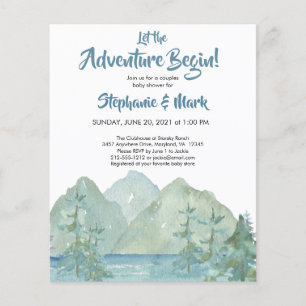 Budget Rustic Mountains Adventure-Baby shower