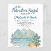 Budget Rustic Mountains Adventure-Baby shower (Voorkant)