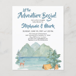 Budget Rustic Mountains Adventure-Baby shower