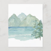 Budget Rustic Mountains Adventure Engagement Party (Achterkant)