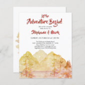 Budget Rustic Mountains Adventure Herfst Baby show (Voorkant / Achterkant)