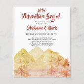Budget Rustic Mountains Adventure Herfst Baby show (Voorkant)