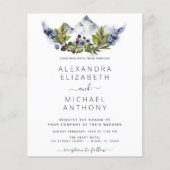 Budget Rustic Mountains Forest Wedding (Voorkant)