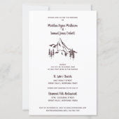 Budget Rustic Mountains Romantic Photo Wedding (Achterkant)