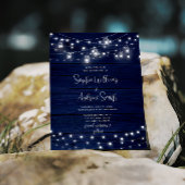 Budget Rustic Navy Wood Mason Jars SAVE the DATE