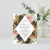 Budget Rustic Paars, Roze & Gouden Bloem Bruiloft (Staand voorkant)