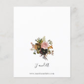 Budget Rustic Paars, Roze & Gouden Bloem Bruiloft (Achterkant)