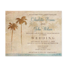 Budget Rustic Palm Trees Beach Wedding
