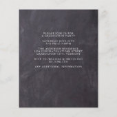 Budget Rustic Photo Afstuderen Uitnodiging (Achterkant)