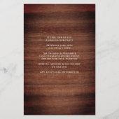 Budget Rustic Photo Collage Graduation Invitations (Achterkant)