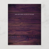 Budget Rustic Photo Collage Wedding Invitations (Achterkant)