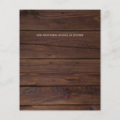 Budget Rustic Photo Collage Wedding Invitations (Achterkant)