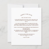 Budget Rustic Photo Lace Effect Whimsical Script (Achterkant)