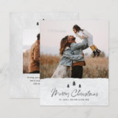 Budget Rustic Prettig Kerstmis 2 Foto Vakantiewens (Voorkant / Achterkant)