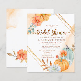 Budget Rustic Pumpkins Bridal Shower
