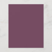 Budget Rustic Red Burgundy Weddenschap (Achterkant)