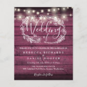 Budget Rustic Rode Houten Slingerlicht Trouw Uitno (Voorkant)