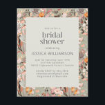 Budget Rustic Sage Green Floral Boho Vrijgezellenf<br><div class="desc">Begroting Rustic Sage Green Floral Boho Bridal Shower</div>