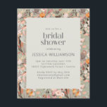 Budget Rustic Sage Green Floral Boho Vrijgezellenf<br><div class="desc">Begroting Rustic Sage Green Floral Boho Bridal Shower</div>