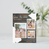 BUDGET RUSTIC SAVE THE DATE Huwelijksaankondiging (Staand voorkant)