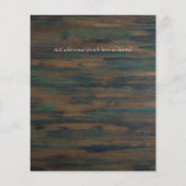 BUDGET RUSTIC SAVE THE DATE Huwelijksaankondiging (Achterkant)