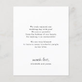 BUDGET Rustic Script Hartelijk dank voor de foto Flyer (Achterkant)