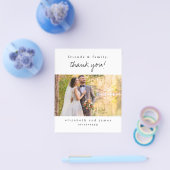 BUDGET Rustic Script Hartelijk dank voor de foto Flyer (Enkel)