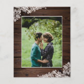 Budget Rustic Script Lights & Lace Photo Wedding (Achterkant)