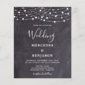 Budget Rustic Slate String Lights County Wedding (Voorkant)