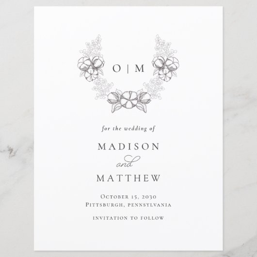 Budget Rustic Southern Cotton Save the Date (Voorkant)