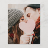 Budget Rustic String Light Photo Wedding Invite (Achterkant)