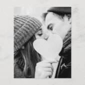 Budget Rustic String Lights Photo Wedding Invite (Achterkant)